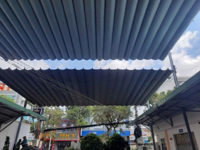 Chuyên thi công mái bạt và mái che di động tại Mỹ Tho